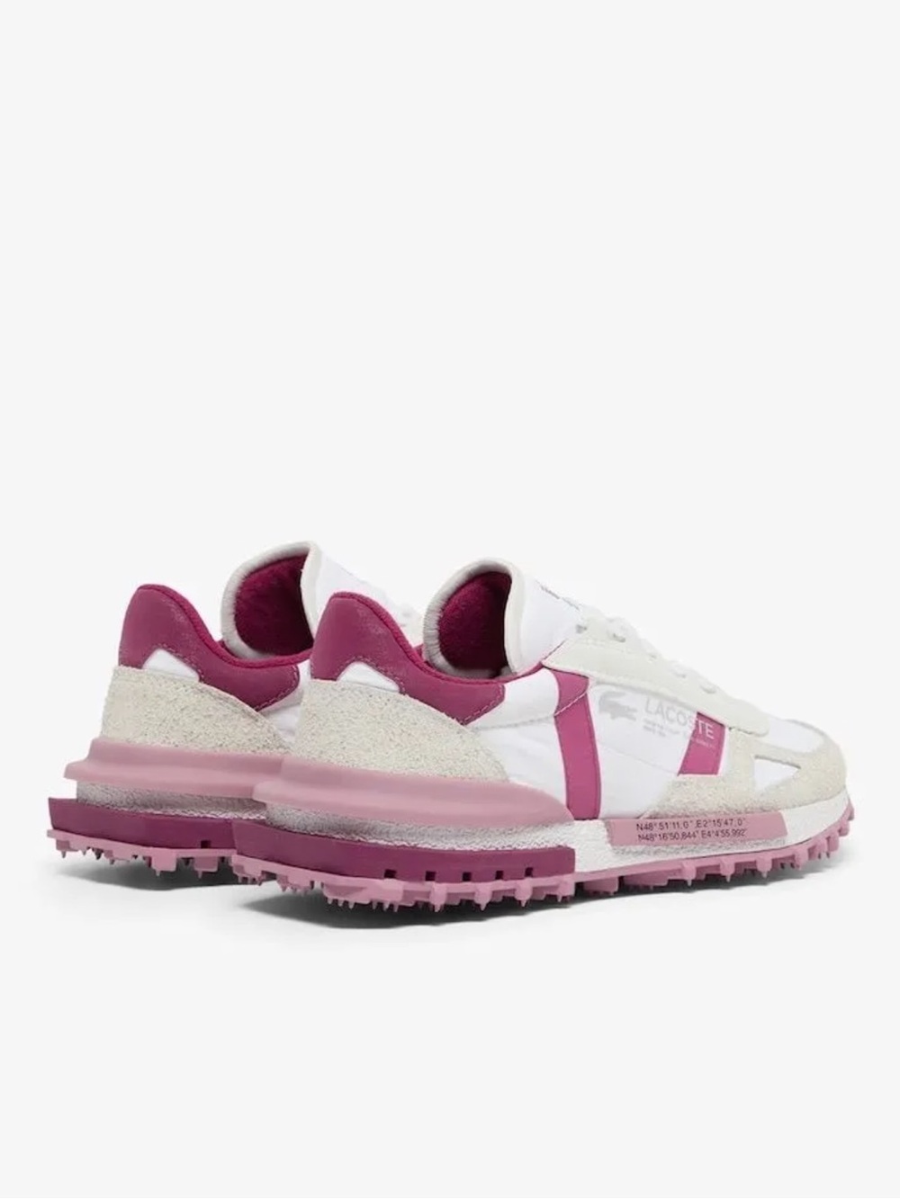 $150! Lacoste Women's Elite Active Sneakers Purple US 9-9.5 / EU 40.5 NWOB - Picture 5 of 7